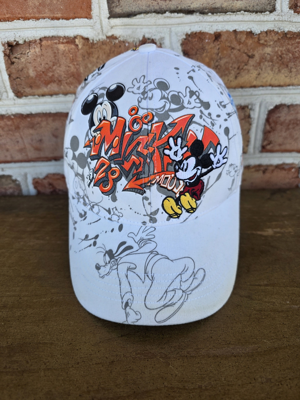 Disney Mickey Mouse White Adult Cap